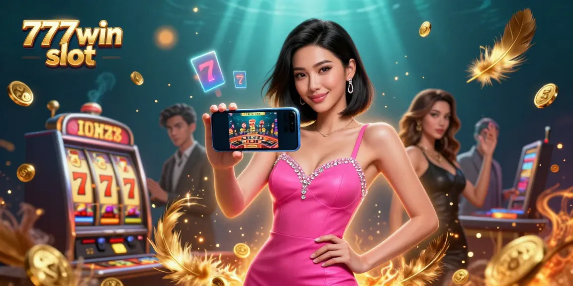 Terlibat dalam aksi slot 777win yang menampilkan permainan dealer langsung dinamis dan pemain yang percaya diri.