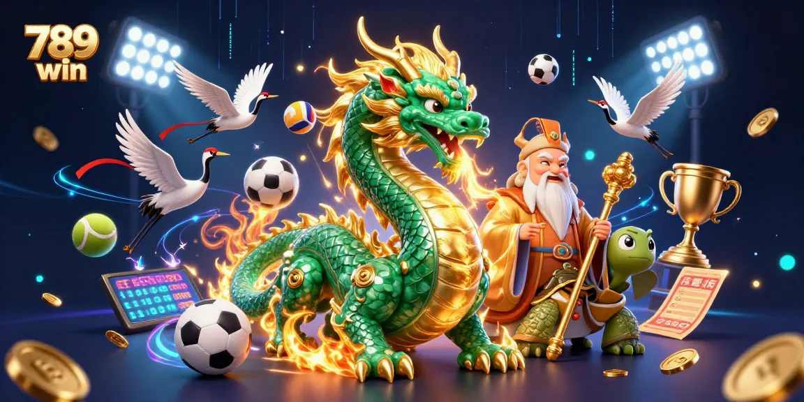 Engage with 789 win where the jade dragon, kare, sports elements, and energetic visuals create dynamic gaming.