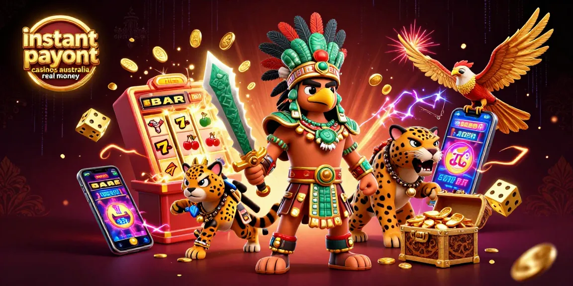 Experience instant payout casinos Australia real money through vibrant slot visuals and dynamic game elements.