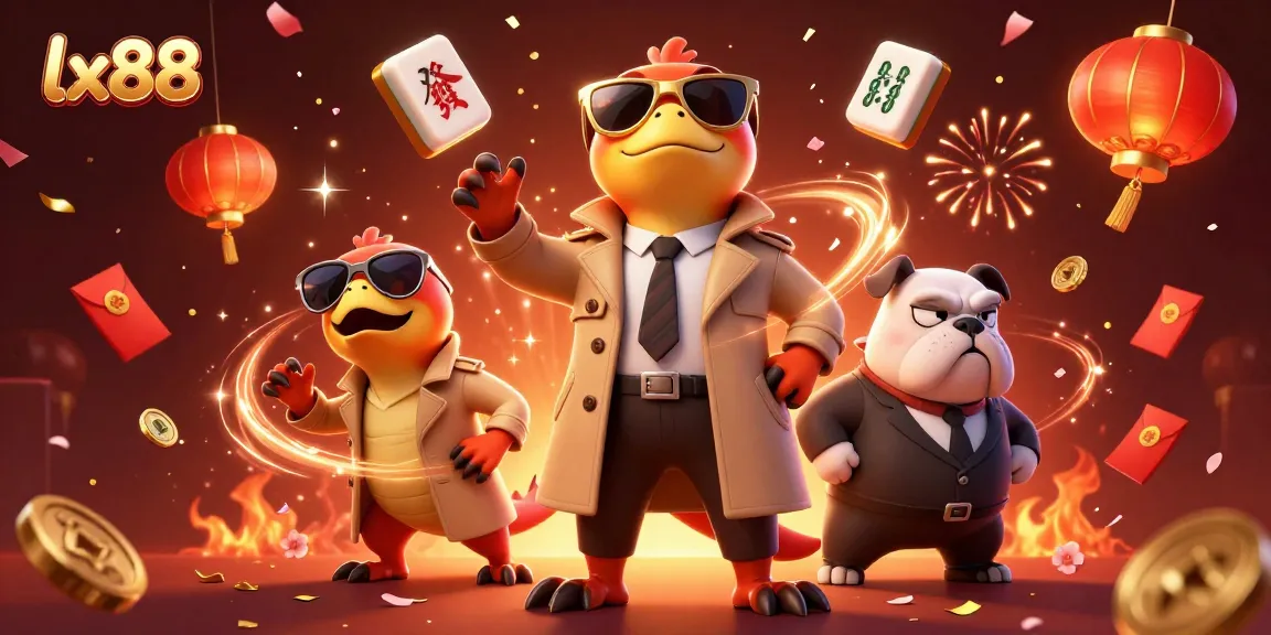 Experience exciting gaming at lx88 with playful raptors attempting VIP entry at the casino.