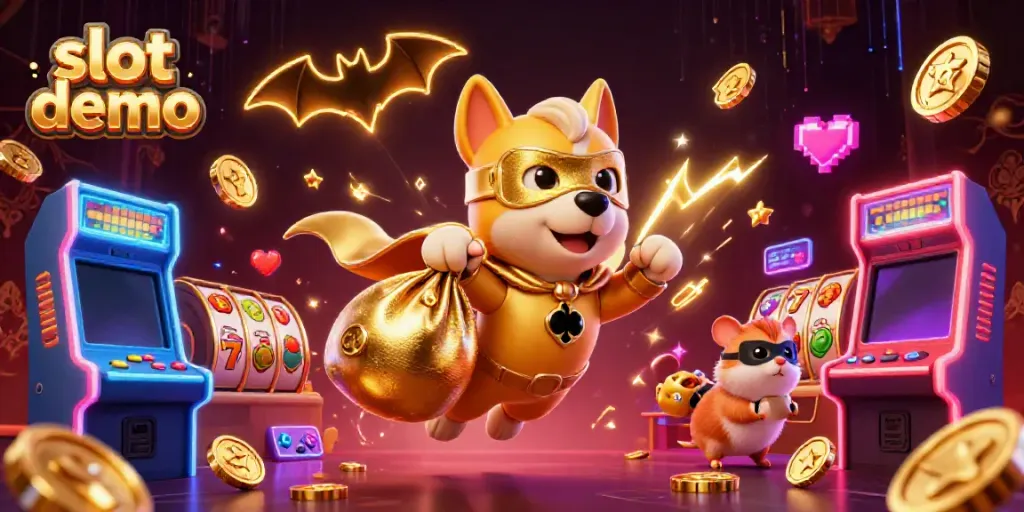 Menangkan slot demo dengan karakter lucu dan mesin slot berwarna-warni.
