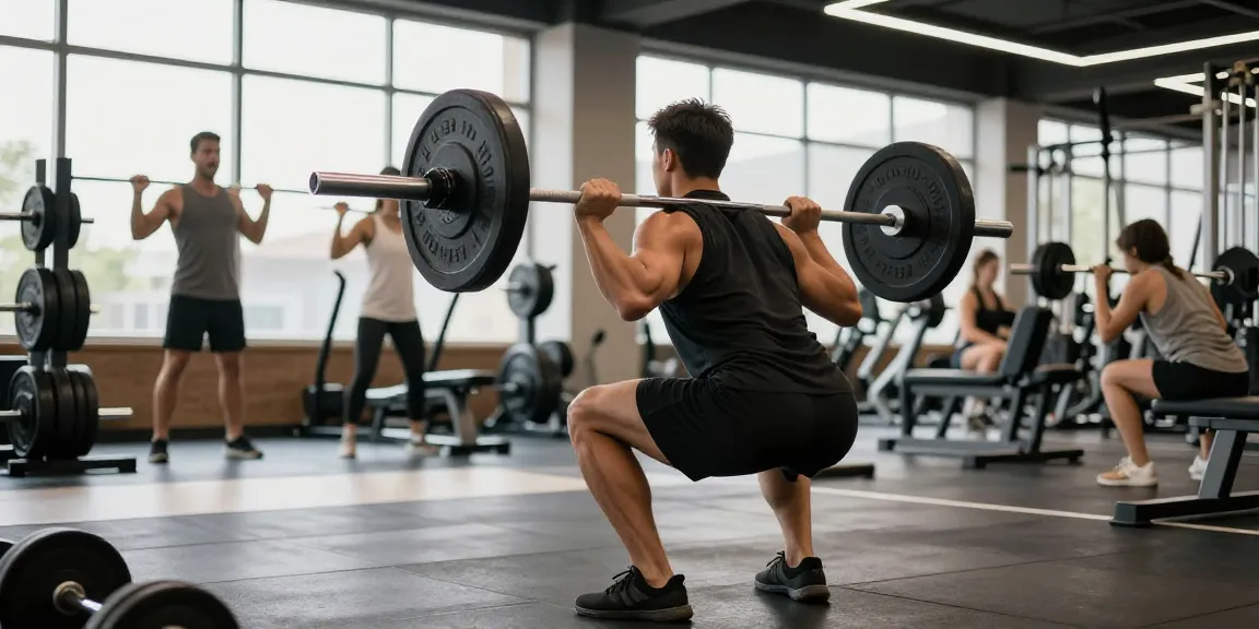 Selliza Shop - Athlet beim Gewichtheben im Fitnessstudio mit modernem Equipment und motivierender Atmosphäre.