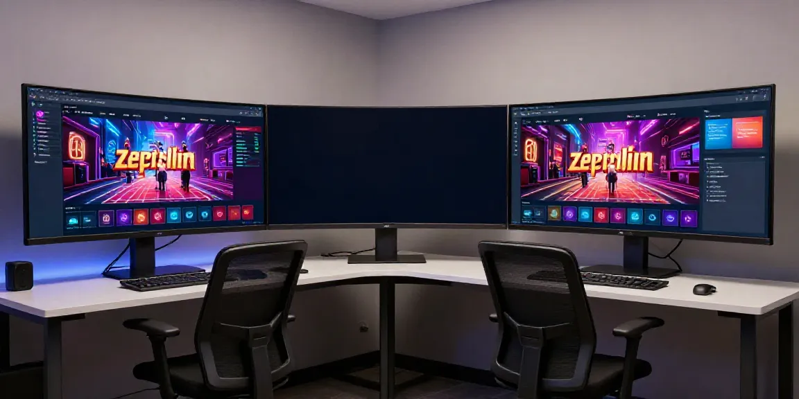 Zeppelin Casino Spieloberfläche in moderner Entwicklerumgebung mit technischem Design.