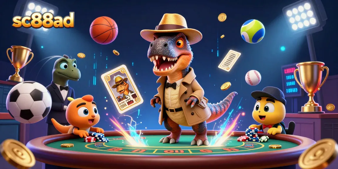 Experience thrilling betting strategies with the dynamic sc88ad sports-themed 3D illustration showcasing fun characters.