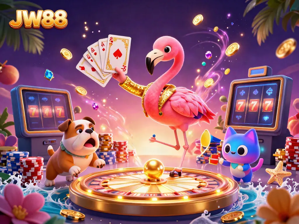 Experience thrilling gameplay at JW88 with exciting prizes and vibrant casino elements.