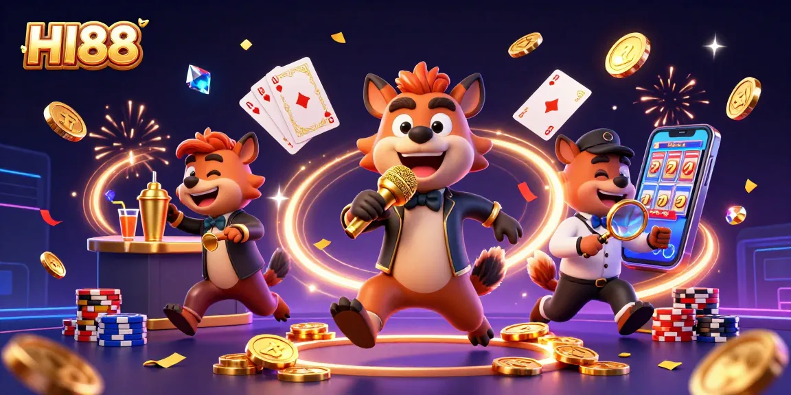 HI88 hyenas bring excitement to the casino with laughter and vibrant gaming elements.