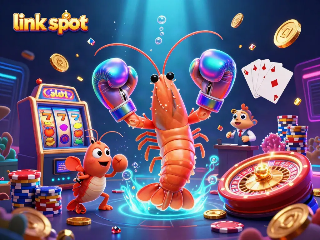 Experience link slot excitement with vibrant 3D characters and dynamic casino elements.