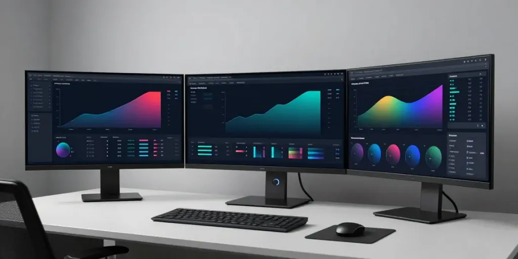 Immobilienmakler Frechen: moderne Software-Anwendung für Immobilienanalysen auf Arbeitstisch