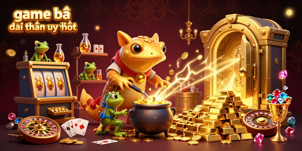 Experience the excitement of game bài đổi thưởng uy tín with our vibrant casino-themed illustration.