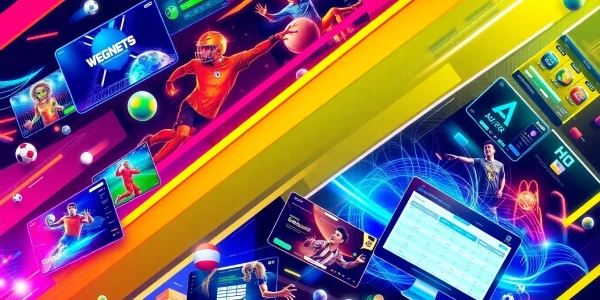 Sportwetten Anbieter ohne Oasis: Highlight various engaging online betting platforms in a vibrant digital collage.