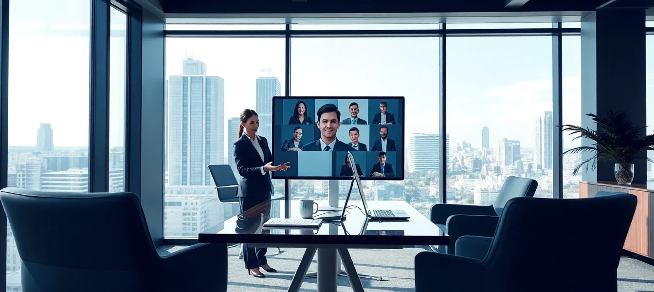 Professional headhunter discussing Headhunter Sales with a client over video call