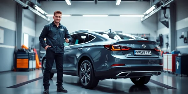 Professioneller Leasing Rückgabe Check München von Experten bei der Fahrzeuginspektion.