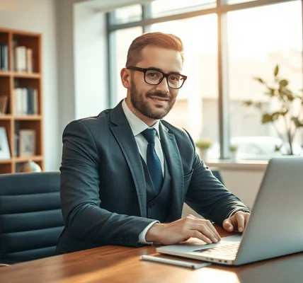Headhunter Bielefeld bei der professionellen Rekrutierung in einem modernen Büro.