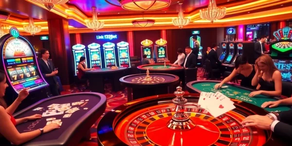 Experience thrilling betting options with link 12bet in a vibrant casino atmosphere.