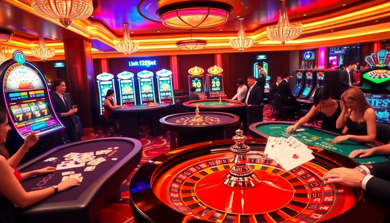 Experience thrilling betting options with link 12bet in a vibrant casino atmosphere.