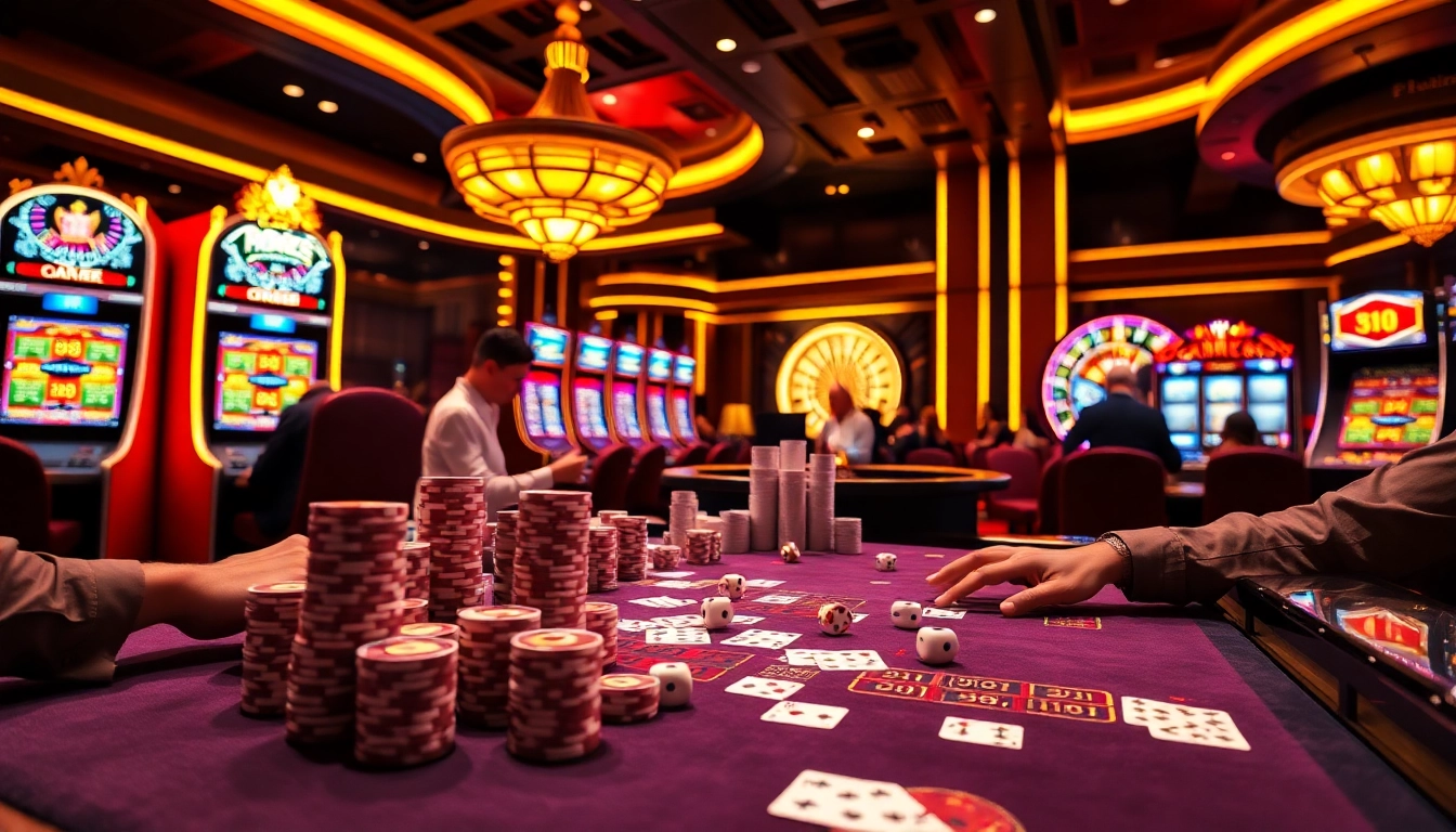 Engaging scene of players winning at the S8-themed casino table with vibrant colors and luxury gaming elements.