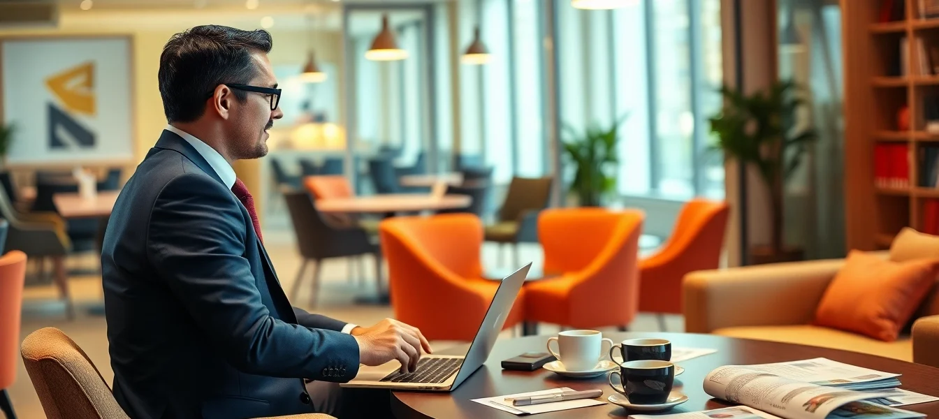 Headhunter Gastronomie consulting with a client in a modern office setting.