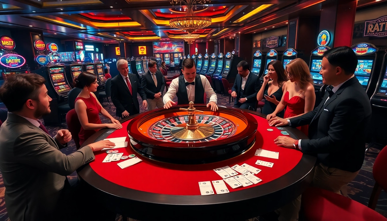 Experience the thrill of https://rr88.shopping/ at a luxurious casino table with roulette and eager players.