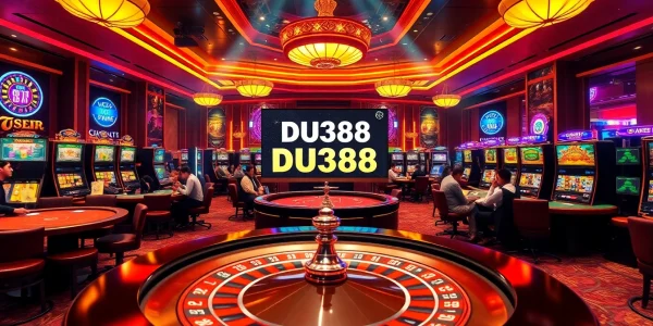Experience the excitement of online betting at DU388 with vibrant casino games and thrilling environments.
