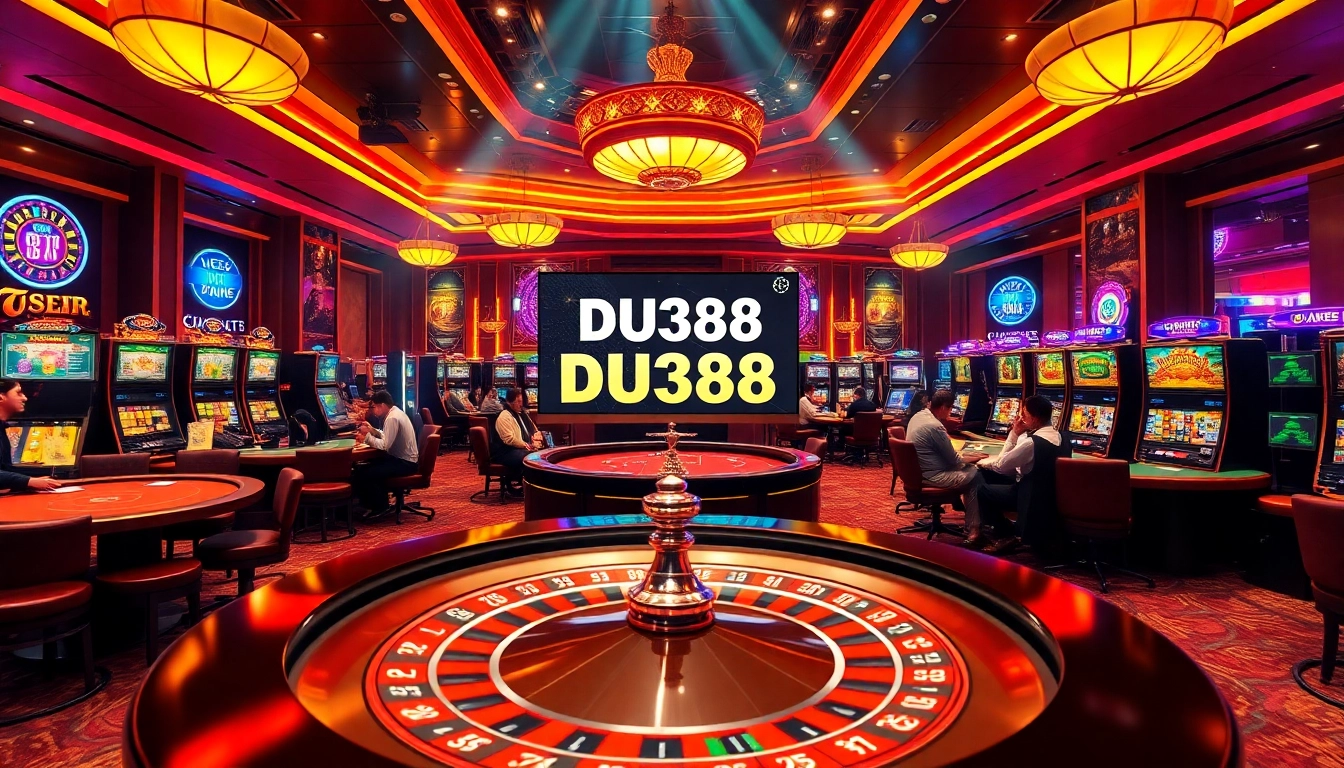 Experience the excitement of online betting at DU388 with vibrant casino games and thrilling environments.