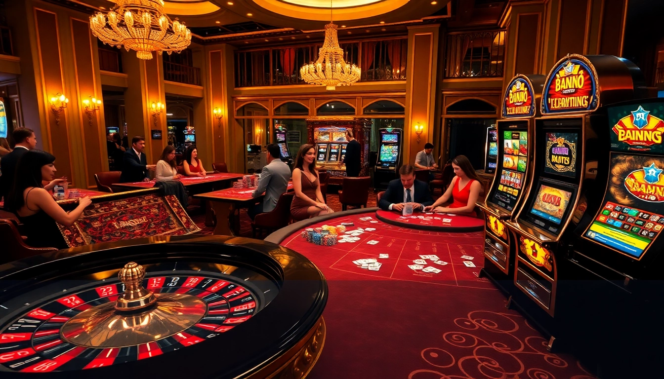 Experience the thrill of MM88 at a luxurious casino with vibrant gameplay.