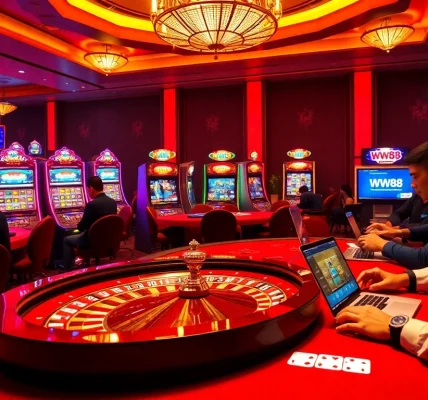 WW88 players engaged at a luxury casino table experience thrilling gameplay.