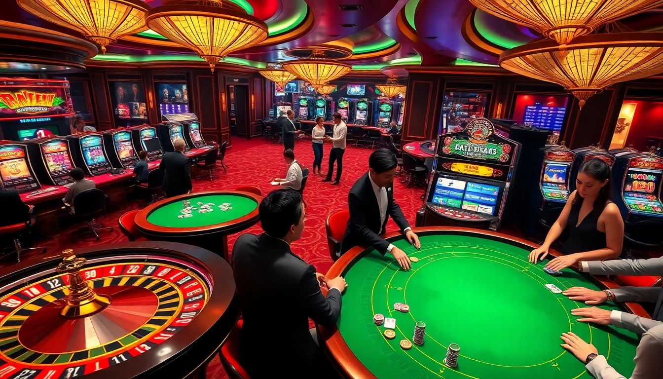 Players enjoy high-stakes action at a vibrant poker table inspired by https://luck8.plus/.