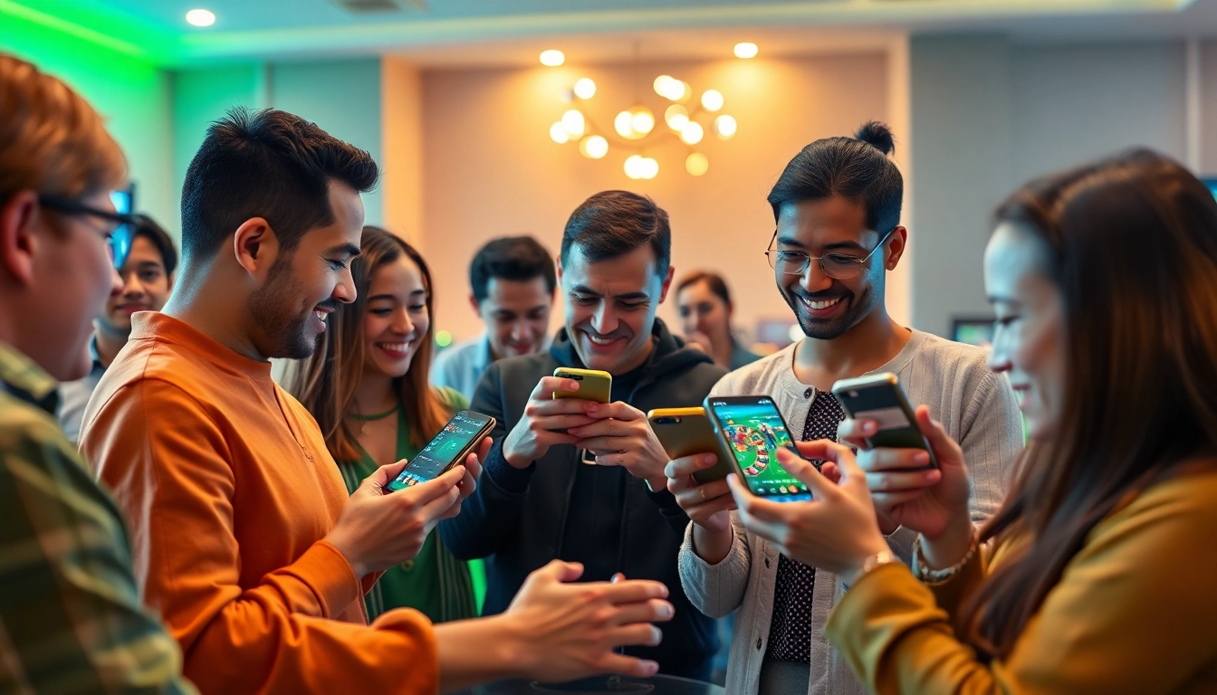 Engaging scene showcasing lucky88 đăng nhập on mobile devices with vibrant betting graphics.