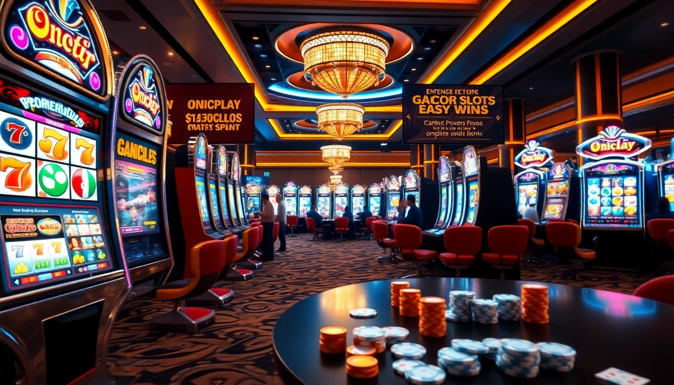 Engage in thrilling gameplay at Onicplay, featuring vibrant slot machines and winning opportunities.