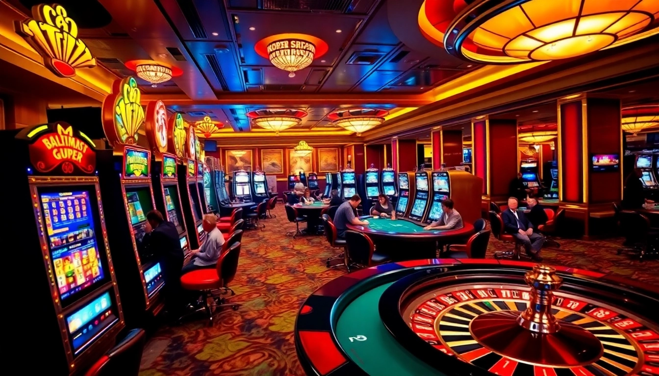 Players enjoying exciting games at f8bet's luxurious casino environment.