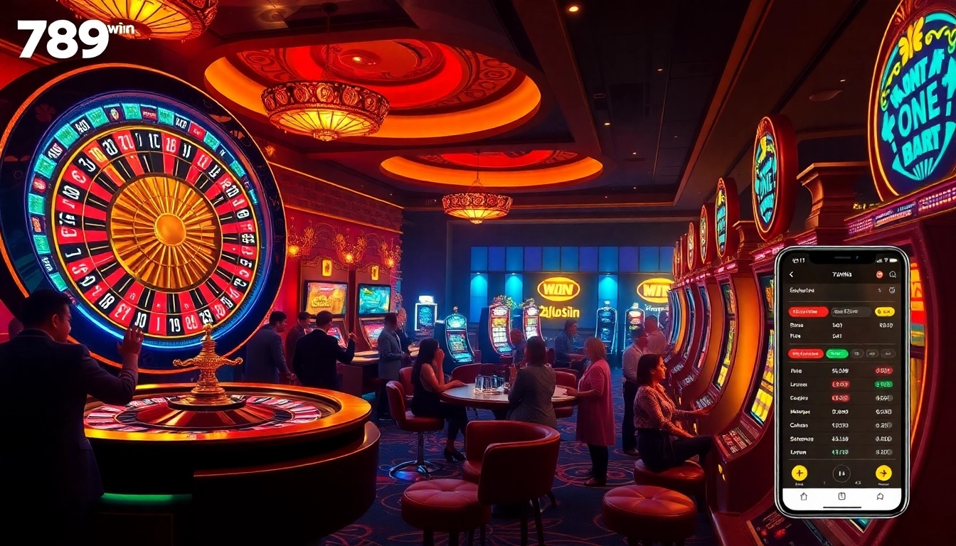 Experience the thrill of winning at 789win casino with vibrant games and enticing gaming ambiance.