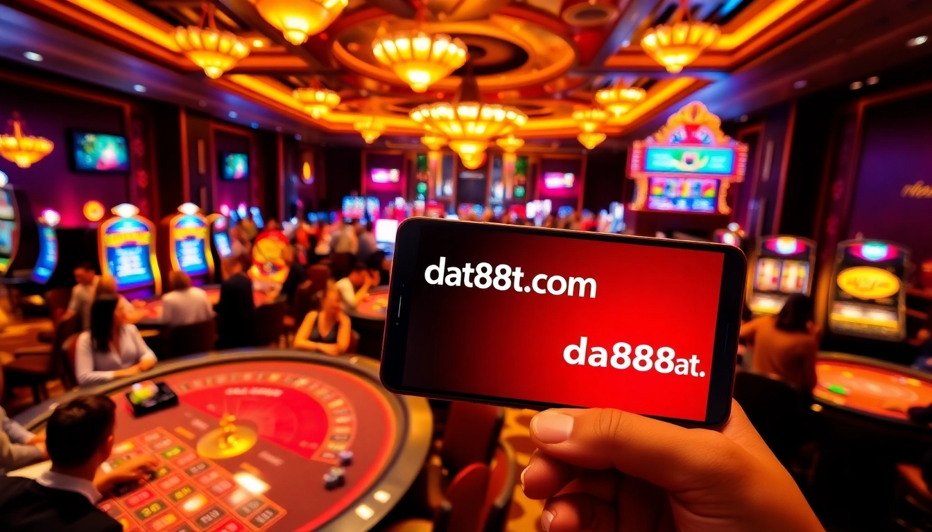 Experience thrilling gaming action at https://da88at.com/ featuring vibrant casino tables and rich colors.