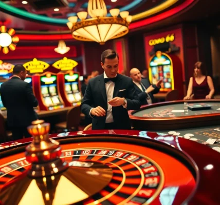Experience the excitement of SODO 66 with vibrant casino visuals featuring roulette wheels and slot machines.