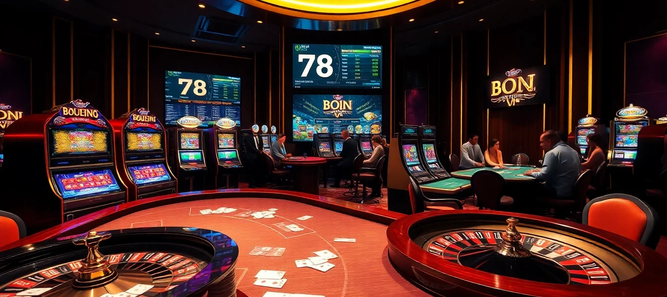 Experience the excitement of casino gaming at 78WIN, featuring vibrant tables and engaging players.