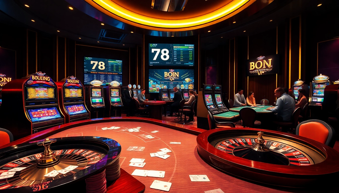 Experience the excitement of casino gaming at 78WIN, featuring vibrant tables and engaging players.