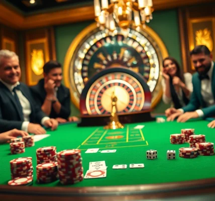 Experience the thrill of betting and strategy with GO8 com at a luxurious casino table.