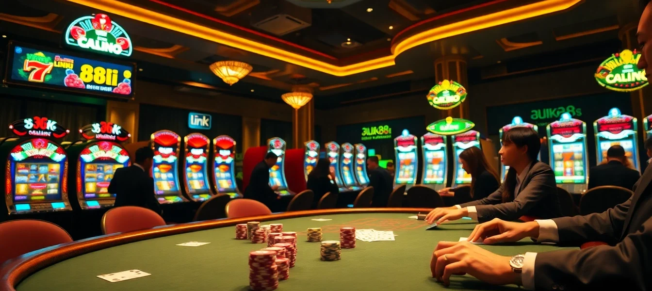 Experience the thrill at 88i featuring exciting poker action and vibrant slot machines.