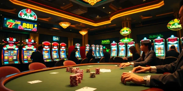 Experience the thrill at 88i featuring exciting poker action and vibrant slot machines.