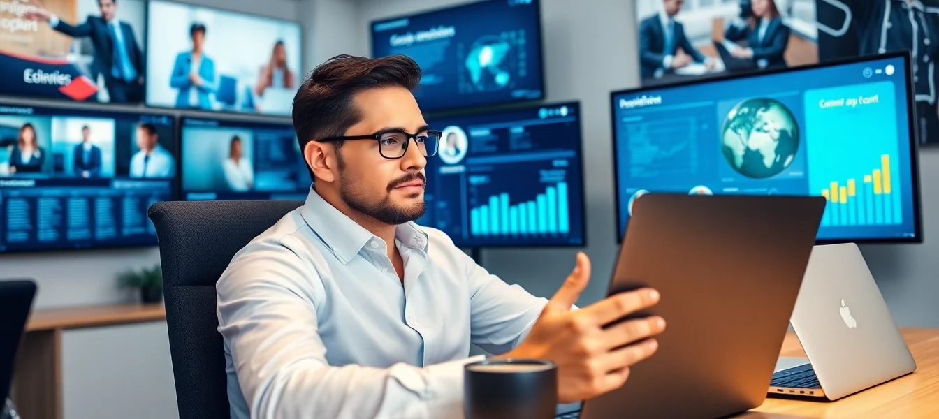 Headhunter Schweiz analysiert Kandidatenprofile in einem modernen Büro.