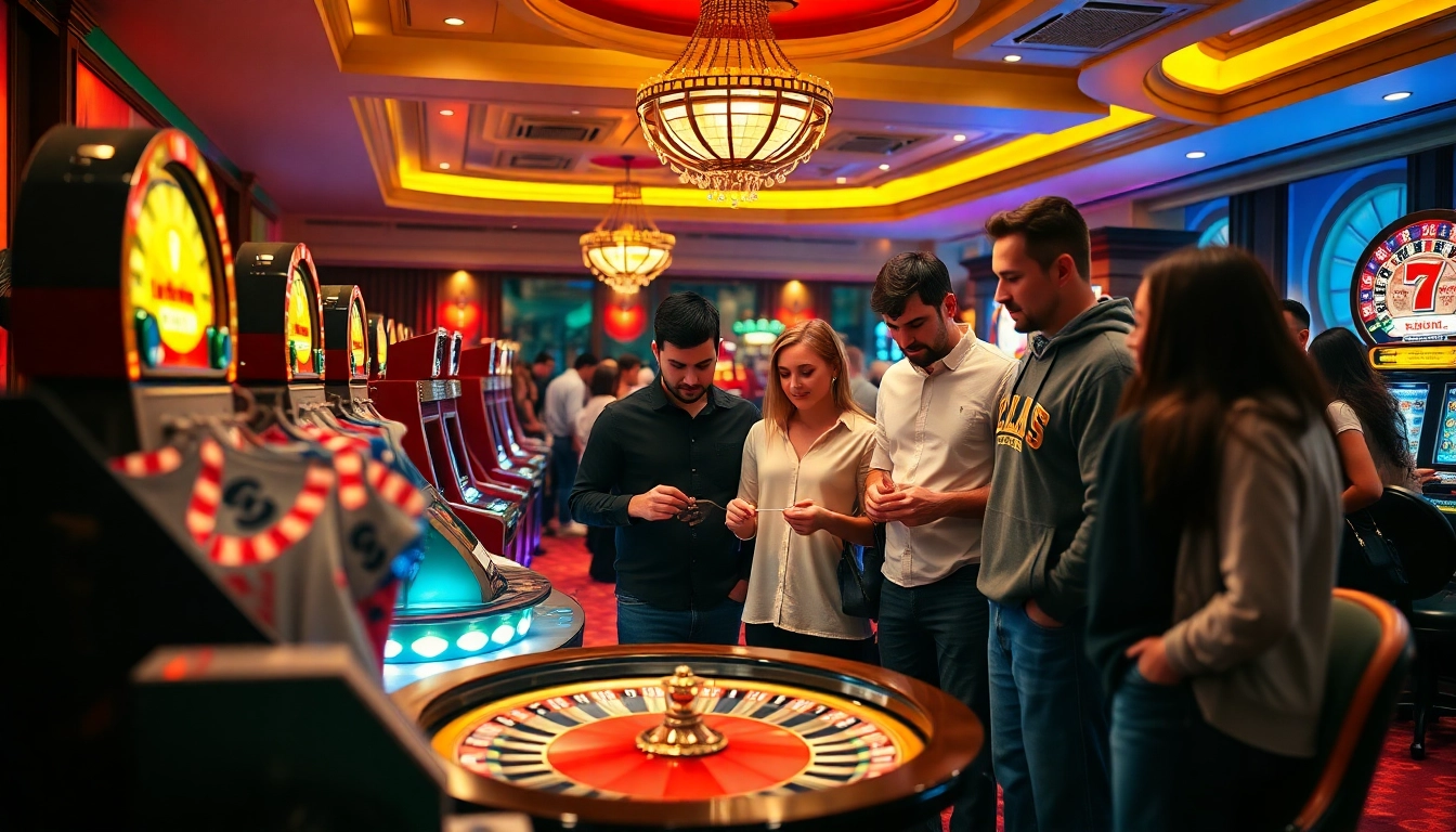 Spausdindame DTF Vilnius premium custom printing services showcased in an inviting casino atmosphere.