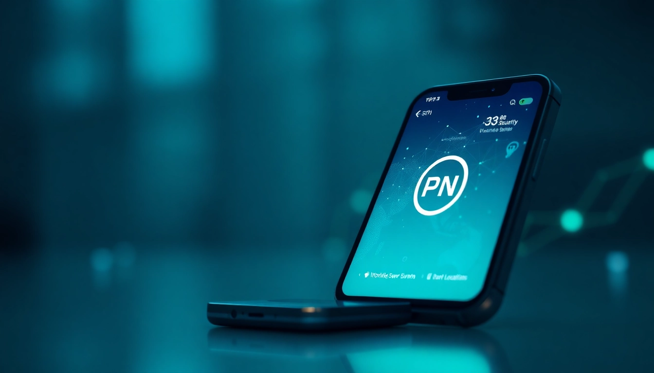 快连官网 interface showcasing fast VPN connections and security features on a smartphone