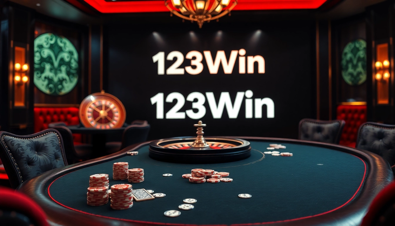 Experience thrilling poker action at 123Win casino with elegant setups and vibrant atmosphere.