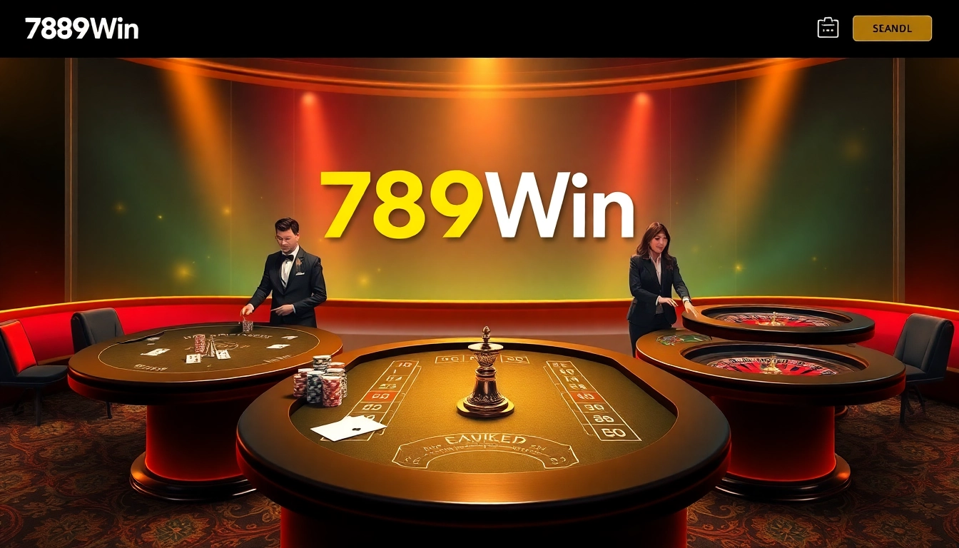 Experience the excitement of gambling at the trang chủ 789win, showcasing vibrant casino games and inviting atmosphere.