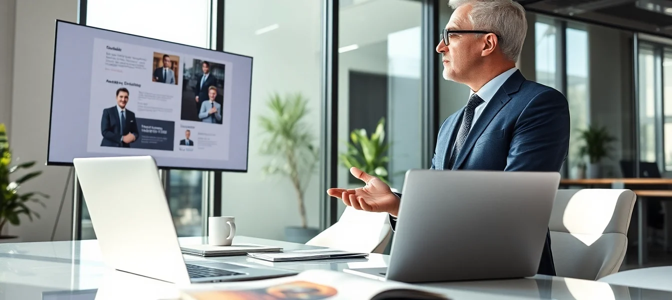 Headhunter Schweiz berät Jobbewerber in einem modernen Büro über Karrieremöglichkeiten.