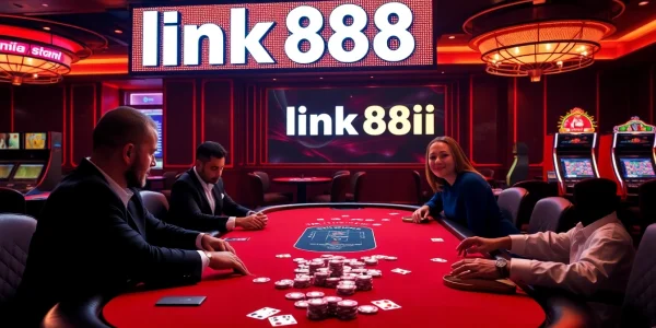 Experience the thrill at link 88i with vibrant casino tables and high-stakes poker action.