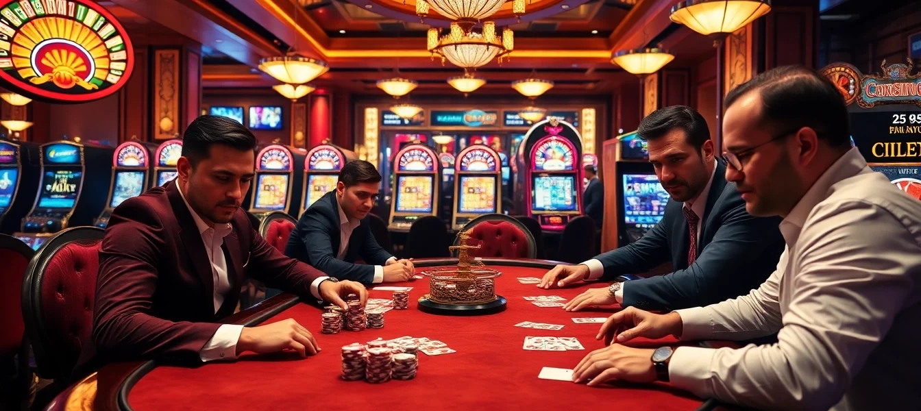 Experience high-stakes poker excitement at https://kuwinzhz.com/ with vibrant casino lights and professional players.
