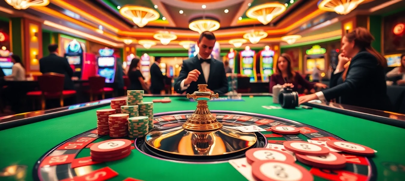 Players enjoying roulette and poker at https://gk88.city/, capturing the thrill of casino gaming.