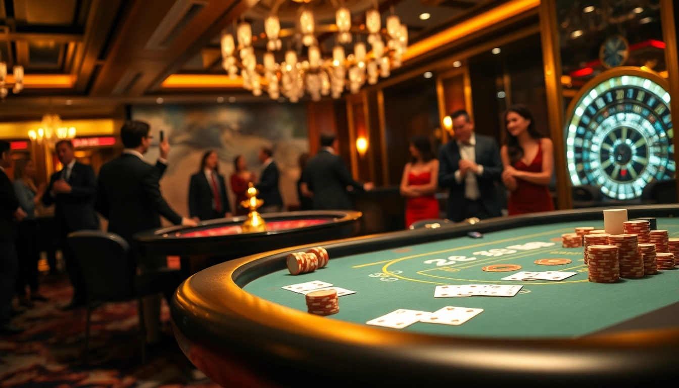 Experience the luxury of online gambling with BOT88's exciting casino setup featuring poker chips and roulette.