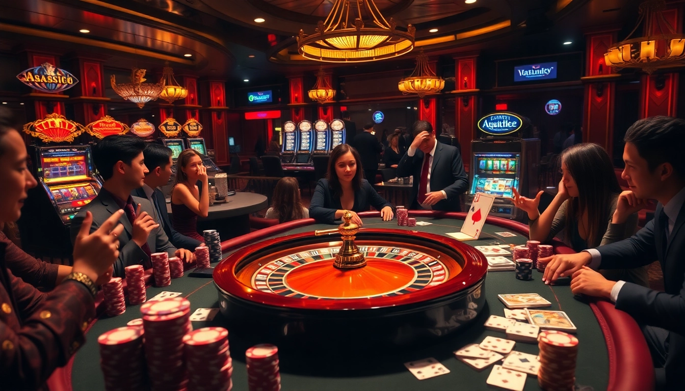 Engaging casino scene with poker chips and a Roulette wheel reflecting the hidden wiki concept.