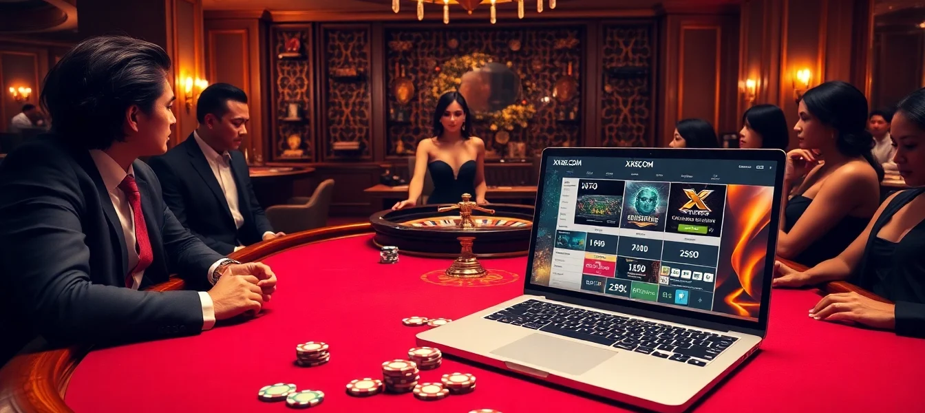 Experience the thrill of gaming at XX88.COM with vibrant casino visuals and poker excitement.